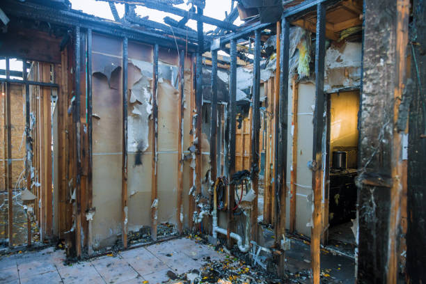 Professional Soot Cleanup technician working in Mayfield, PA